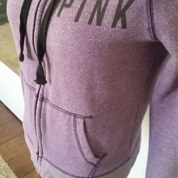 Pink Victoria's Secret zippered hoodie D5 - Picture 7 of 8